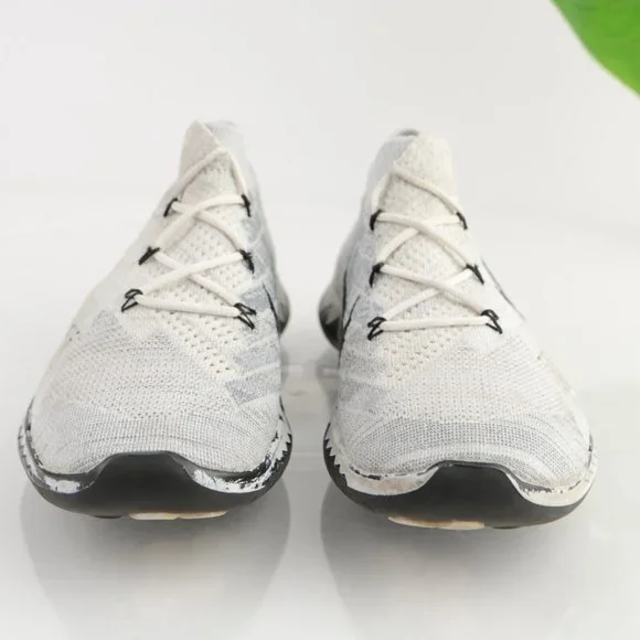 Nike Free Women's 3.0 Flyknit Running Shoe  Size 8.5 Mid Gray White Black - Picture 4 of 13